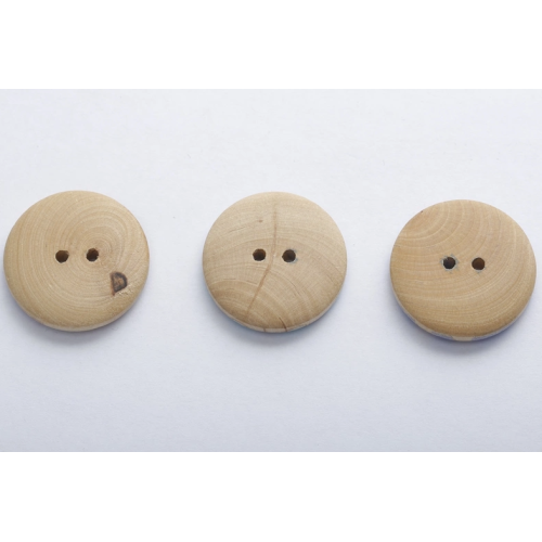 Botones de madera natural personalizados